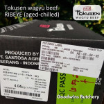 Beef RIBEYE aged-chilled WAGYU TOKUSEN marbling MBS 6 whole cut 4.5 kg/pc (price/kg) Scotch-Fillet Cuberoll - PREORDER 3-7 days notice